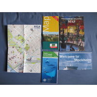 Лот карт столиц стран Балтийского моря
