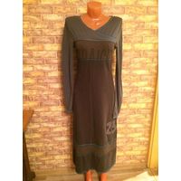 Платье Cop.copine на 42-44 р. Португалия. Очень классное, 97% хлопка и 3% эластана. Длина 123 см, ПОгруди  40 см, длина рукава 67 см.