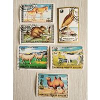 Марки. Монголия. Фауна. Цена за все.