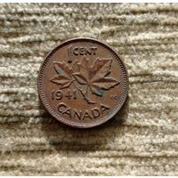 Werty71 Канада 1 цент 1941 Георг 6