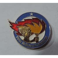 Знак "Ассоциация Сомалийской молодежи Ururka Dhallinyara Soomaaliyeed, комсомол Африка". Алюминий.