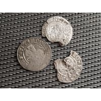 Старые монетки и остатки. ( Серебро)