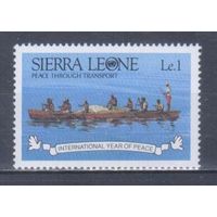 [227] Сьерра Леоне 1986. Маломерный флот.Лодка. MNH