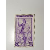 Италия 1950 изображающая пастуха.
