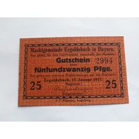 Германия 25 пфеннигов 1917г