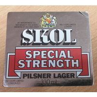 Этикетка пива SKOL Великобритания М453