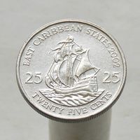 Восточно-Карибские Штаты 25 центов 2002