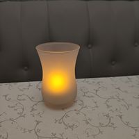 Подсвечник стеклянный с подсветкой