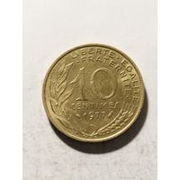 Франция 10 сантим 1977