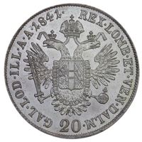 20 крейцеров 1841 Австрия MS60