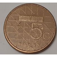 Нидерланды 5 гульденов, 1988