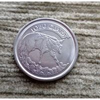 Werty71 Бразилия 100 крузейро 1993 гривистый волк