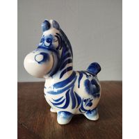 Статуэтка фарфоровая Зебра, Гжель
