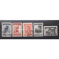 СССР 1951г. Серия из 5 марок. Чехословацкая республика. (гаш.)