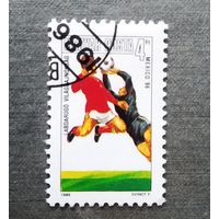 Марка Венгрия 1986 год чемпионат мира по футболу