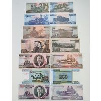Набор бон Северной Кореи, UNC