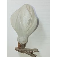 Игрушка на ёлку , Бутон Хлопок  , винтаж , стекло , СССР . С рубля