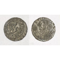 Шеляг (солид) герцогства Пруссия. 1619-1640. Курфюрст Георг Вильгельм. Билон