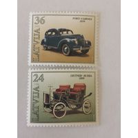 Две марки из серии "Производство автомобилей в Латвии" - Ford-Vairogs и Leutner-Russia