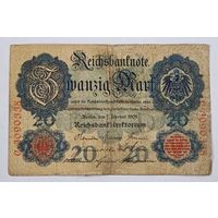 1908 год Германия 20 марок