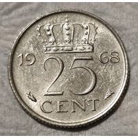 Нидерланды 25 центов, 1968 (14-11-53)