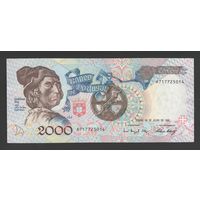 Португалия 2000 эскудо 1992 года. Тип P-186. Состояние XF+