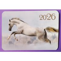 Лошадь. Календарик, глянец, 2026. Траско