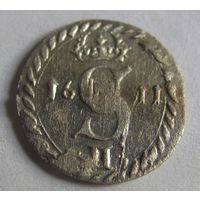 Двуденарий литовский 1611 Вильно Cигизмунд III Ваза