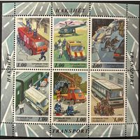 Марки Таджикистан 2004 Транспорт . Малый лист. MNH