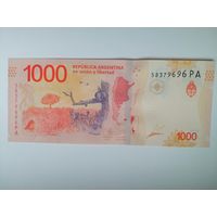 Аргентина 1000 UNC c рубля