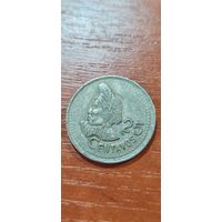 Гватемала 25 сентавос 1996