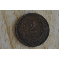 Венгрия 2 филлера 1909