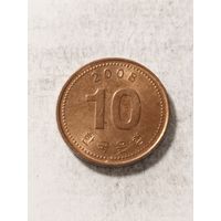 Южная Корея 10 вон 2008