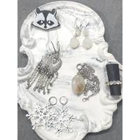 Лот С 1 РУБЛЯ! Бижутерия лотом, серьги кулон агат и др. много лотов!