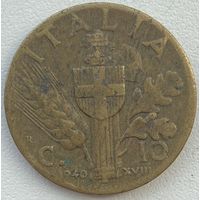 Италия 10 чентезимо 1940 г.