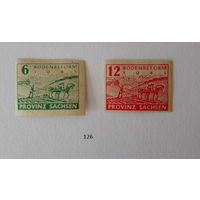 Марки. Германия. Советская зона оккупации. 1945год.