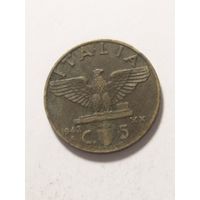 Италия 5 сентизим 1942