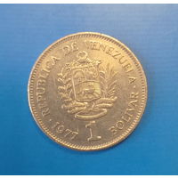 Венесуэла 1 боливар 1977 год