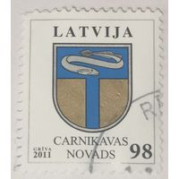 Марка из серии "Гербы" - герб Карникава