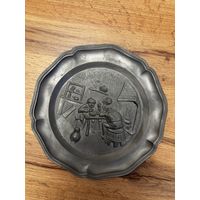 Тарелка оловянная