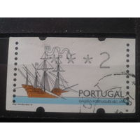 Португалия, 1995. Автоматная марка. Галеон (16 в.). Mi-1,8 евро гаш.