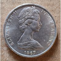 Новая Зеландия 50 центов, 1967 г., KM# 37