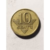 Литва 10 центов 1997