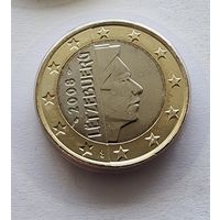 Люксембург 1 евро, 2008 из официального набора BU