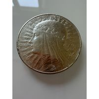 10 злотых 1932 г.  Польша.   Ядвига.  СЕРЕБРО.