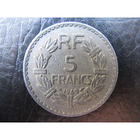 Франция.5 франков.1949. С 20 копеек. Распродажа коллекции. Смотрите другие лоты.