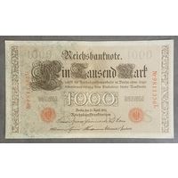 Банкнота 10000 марок 1910 год. Красная печать. Германская империя. С рубля без МЦ.