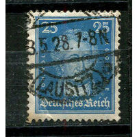 Рейх (Веймарская республика) - 1926/1927 - Иоганн Вольфганг фон Гёте 25Pf - [Mi.393] - 1 марка. Гашеная.  (Лот 13JH)-TG2P25