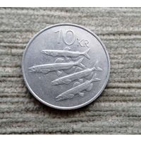 Werty71 Исландия 10 крон 1984 Косяк Рыба