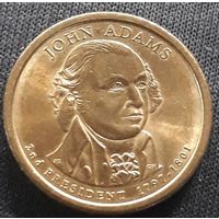 1 доллар 2007 D США 2- ой президент Джон Адамс